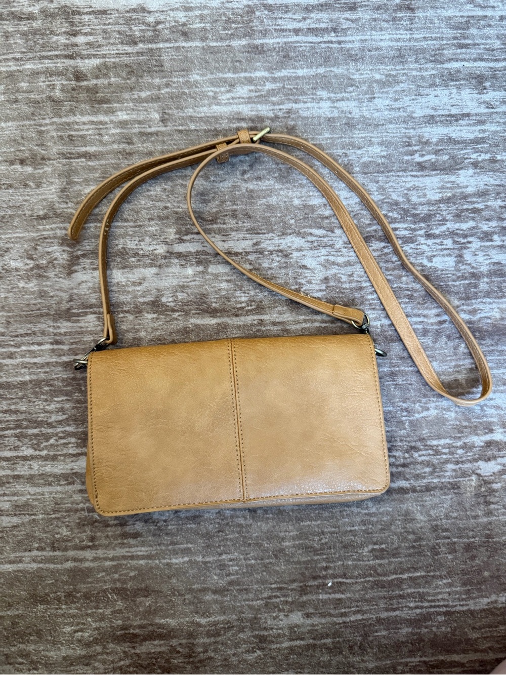 Joy Susan Women’s Tan Crossbody Wallet